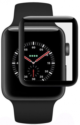 Защитное стекло Apple Watch Series 2 Full Tempered Glass 42 mm Black - фото - интернет-магазин электроники и бытовой техники TTT