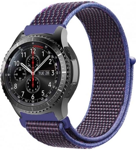 Ремінець BeCover Nylon Style для Huawei Watch GT / GT 2 46 mm / GT 2 Pro / GT Active / Honor Watch Magic 1/2 / GS Pro / Dream (705877) Purple - фото - інтернет-магазин електроніки та побутової техніки TTT