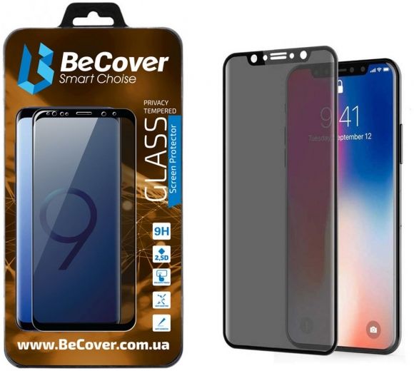 Захисне скло BeCover Anti-spying для Samsung Galaxy M10 SM-M105 (703918) Black - фото - інтернет-магазин електроніки та побутової техніки TTT