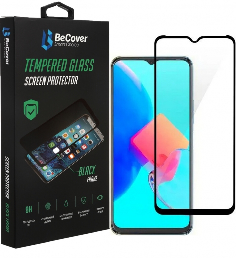 Защитное стекло BeCover для Tecno Spark 8p (KG7n) (708166) Black - фото - интернет-магазин электроники и бытовой техники TTT