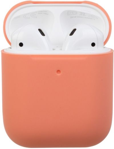 Чехол Ultrathin Silicone Case для Apple AirPods 2 Papaya - фото - интернет-магазин электроники и бытовой техники TTT