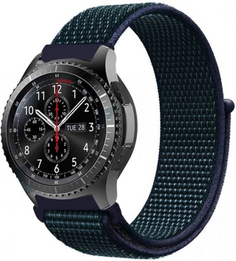 Ремінець BeCover Nylon Style для Xiaomi Amazfit Bip / Bip Lite / Bip S Lite / GTR 42 mm / GTS / TicWatch S2 / TicWatch E (705826) Blue-Green - фото - інтернет-магазин електроніки та побутової техніки TTT