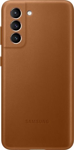 Панель Samsung Leather Cover для Samsung Galaxy S21 Plus (EF-VG996LAEGRU) Brown - фото - інтернет-магазин електроніки та побутової техніки TTT