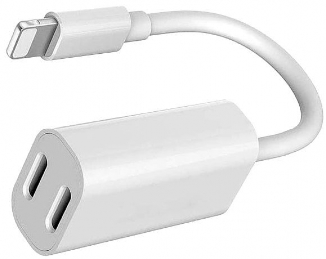 Адаптер Apple Dual Lightning Audio & Charge (83576) - Уцінка - фото - інтернет-магазин електроніки та побутової техніки TTT