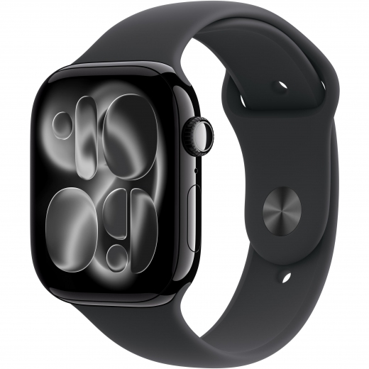 Apple Watch Series 11 GPS 46mm Jet Black Aluminium Case with Black Sport Band - M/L (MEUX4RK/A) - фото Apple Watch Series 11 GPS 46mm Jet Black Aluminium Case with Black Sport Band - M/L (MEUX4RK/A) - фото - інтернет-магазин електроніки та побутової техніки TTT
