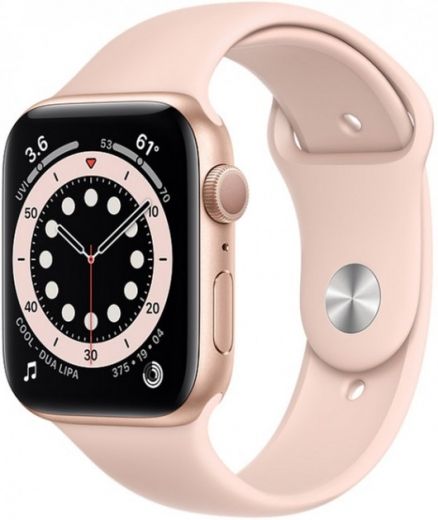 Apple Watch Series 6 GPS 40mm Gold Aluminium Case with Pink Sand Sport Band - фото - інтернет-магазин електроніки та побутової техніки TTT