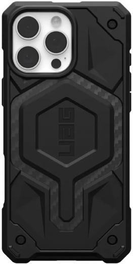 Чехол UAG для Apple iPhone 16 Pro Monarch Pro Magsafe (114456114242) Carbon Fiber - фото - интернет-магазин электроники и бытовой техники TTT