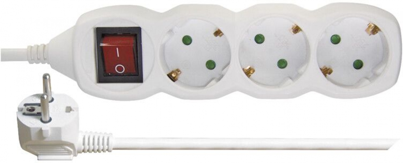 Сетевой удлинитель Emos P1325R 3 розетки 5 м White - фото - интернет-магазин электроники и бытовой техники TTT