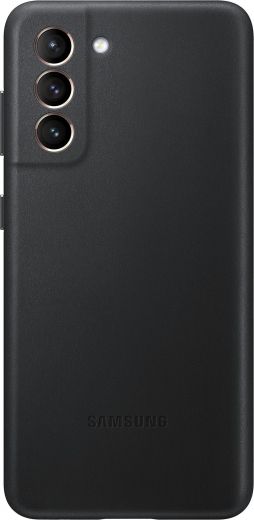 Панель Samsung Leather Cover для Samsung Galaxy S21 Plus (EF-VG996LBEGRU) Black - фото - интернет-магазин электроники и бытовой техники TTT