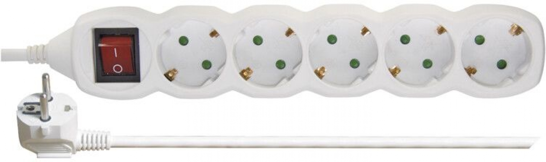 Мережевий подовжувач Emos P1525R 5 розеток 5 м White - фото - інтернет-магазин електроніки та побутової техніки TTT