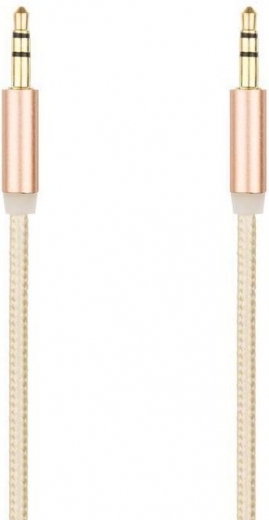 Аудиокабель Gelius AUX 1m (нитка) Gold (105072) - Уценка - фото - интернет-магазин электроники и бытовой техники TTT