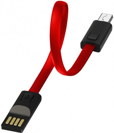 Кабель ColorWay USB — MicroUSB (брелок) 2.4 A 22 см (CW-CBUM022-RD) Red (140220) - Уценка - фото - интернет-магазин электроники и бытовой техники TTT