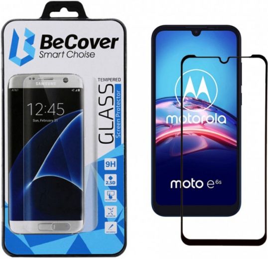Защитное стекло BeCover для Motorola Moto E7 Plus (705241) Black  - фото - интернет-магазин электроники и бытовой техники TTT