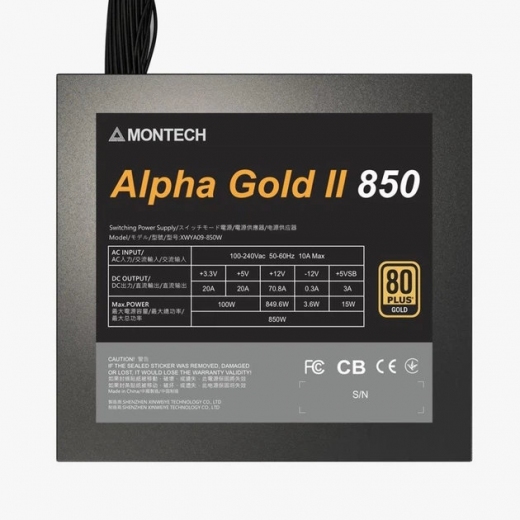 Блок питания MONTECH 850W (ALPHA GOLD II 850W) - фото - интернет-магазин электроники и бытовой техники TTT