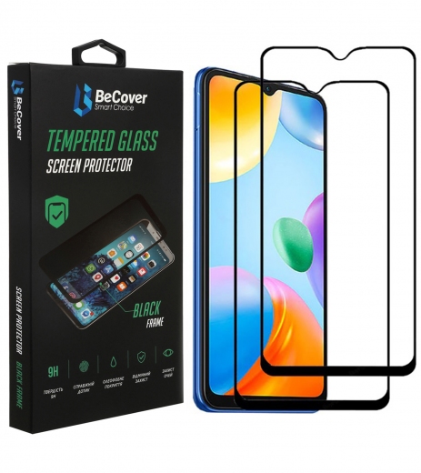 Защитное стекло Becover для Xiaomi Redmi 10C (707451) Black - фото - интернет-магазин электроники и бытовой техники TTT