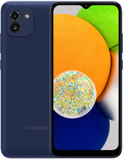 Смартфон Samsung Galaxy A03 4/64GB  (SM-A035FZBGSEK) Blue - фото - интернет-магазин электроники и бытовой техники TTT