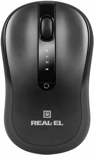 Мышь Real-El RM-450W Wireless/Bluetooth/USB Black - фото - интернет-магазин электроники и бытовой техники TTT