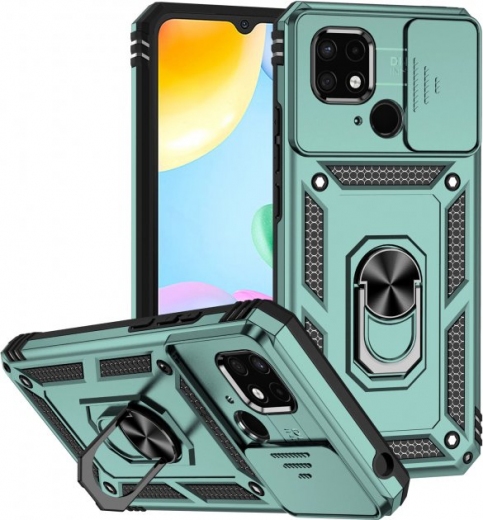 Панель BeCover Military для Xiaomi Redmi 10C (708335) Dark Green - фото - интернет-магазин электроники и бытовой техники TTT