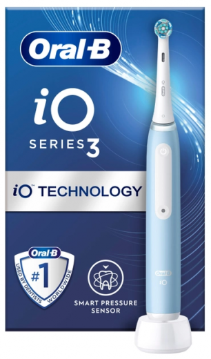 Электрическая зубная щетка Braun Oral-B iO Series 3 iOG3.1A6.0 Ice Blue - фото - интернет-магазин электроники и бытовой техники TTT