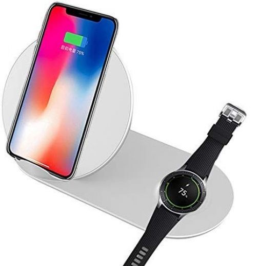 Беспроводное зарядное устройство BeCover BC-N26 + Samsung Watch (704319) White - фото - интернет-магазин электроники и бытовой техники TTT