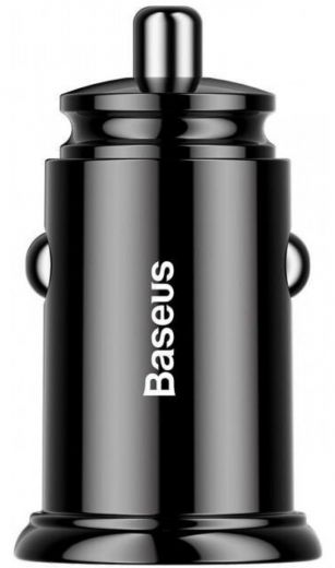 Автомобильное зарядное устройство Baseus Circular Plastic A+A 30W Dual QC3.0 (CCALL-YD01) Black - фото - интернет-магазин электроники и бытовой техники TTT