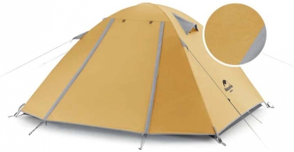 Палатка Naturehike P-Series NH18Z044-P, 210T/65D, Yellow - фото - интернет-магазин электроники и бытовой техники TTT
