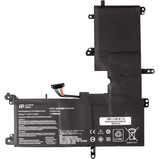 Акумулятор PowerPlant для Asus VivoBook Flip 14 TP410UA (B31N1705) 11.52V 3653mAh (NB432141) - фото - інтернет-магазин електроніки та побутової техніки TTT