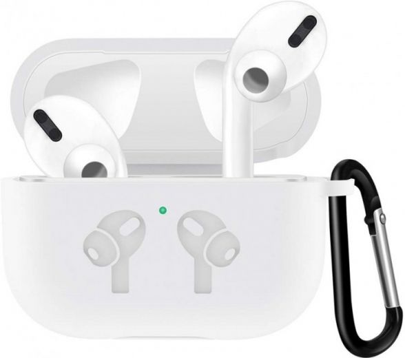 Чехол для наушников BeCover Silicon Protection для Apple AirPods Pro (704505) White - фото - интернет-магазин электроники и бытовой техники TTT