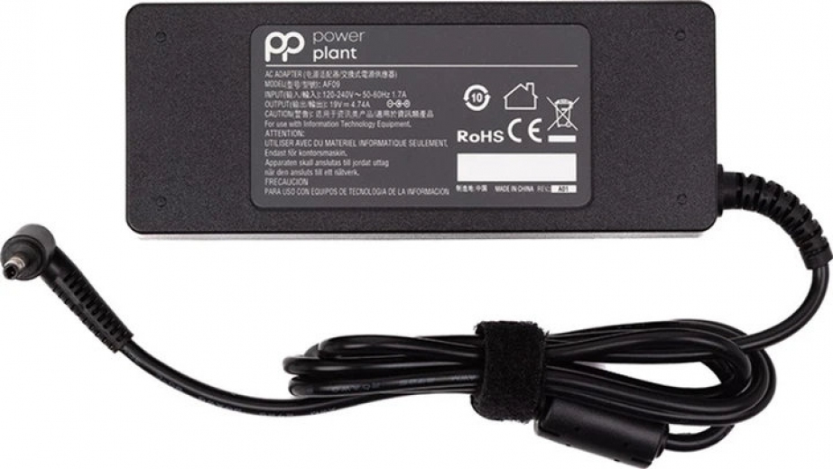Блок питания PowerPlant для ноутбуков HP 220V, 19V 90W 4.74A (4.0х1.7) (HP90F4017) - фото - интернет-магазин электроники и бытовой техники TTT