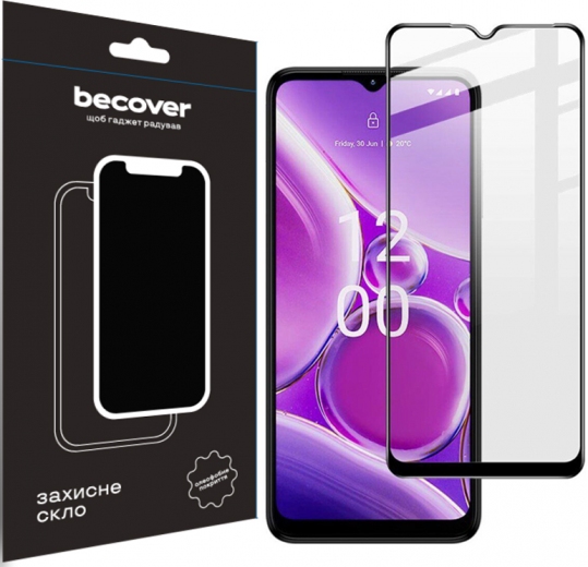 Захисне скло Becover для Nokia G42 5G (710729) Black - фото - інтернет-магазин електроніки та побутової техніки TTT