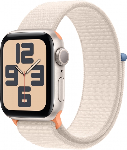 Apple Watch SE (2023) GPS 40mm Starlight Aluminium Case with Starlight Sport Loop (MR9W3QP/A) - фото Apple Watch SE (2023) GPS 40mm Starlight Aluminium Case with Starlight Sport Loop (MR9W3QP/A) - фото - интернет-магазин электроники и бытовой техники TTT