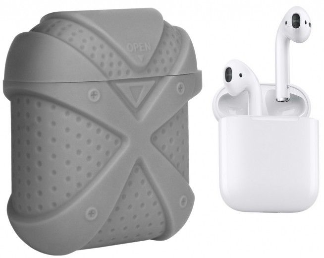 Чехол X-Men i-Smile для Apple AirPods IPH1438 (702338) Gray - фото - интернет-магазин электроники и бытовой техники TTT