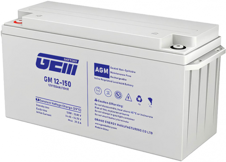 Акумуляторна батарея GEM Battery 12V-150Ah AGM R5 (GM 12-150) - фото Акумуляторна батарея GEM Battery 12V-150Ah AGM R5 (GM 12-150) - фото - інтернет-магазин електроніки та побутової техніки TTT