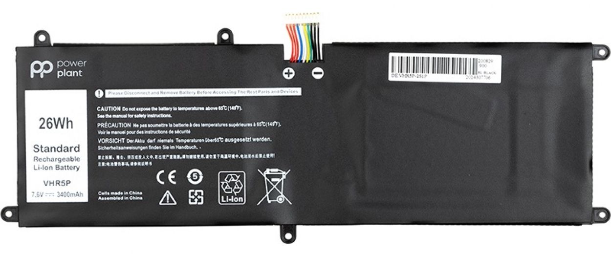 Аккумулятор PowerPlant для ноутбуков Dell Latitude 11 5175 (VHR5P) 7.6V 3400mAh (NB441136) - фото - интернет-магазин электроники и бытовой техники TTT