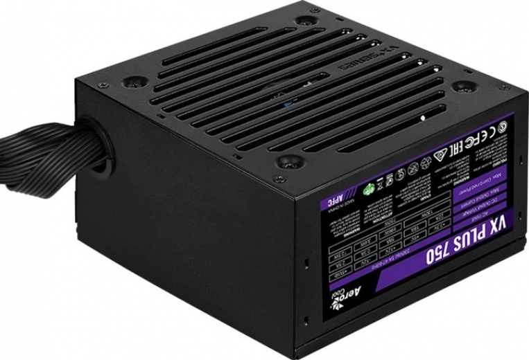 Блок живлення Aerocool VX Plus Stealth 750 750W (ACPN-VS75AEY.12 - фото - інтернет-магазин електроніки та побутової техніки TTT