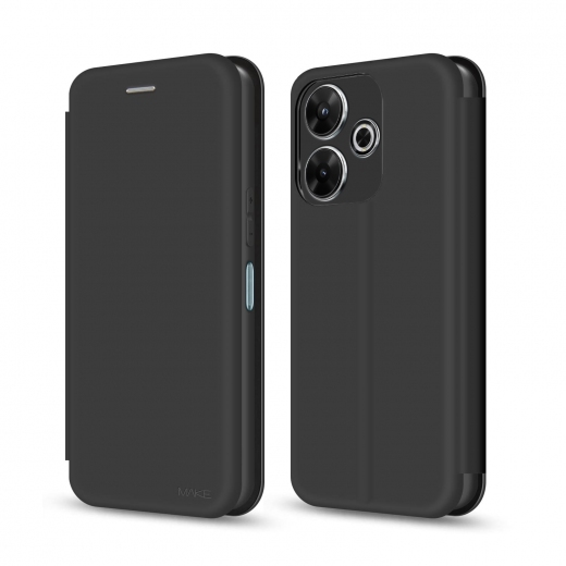 Чехол-книжка Make Flip Xiaomi Redmi 13 (MCP-XR13BK) Black - фото - интернет-магазин электроники и бытовой техники TTT