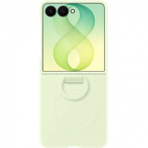 Панель Samsung Silicone Ring Magnet для Samsung Galaxy Flip 8 (EF-EF776CGEGUA) Mint - фото - інтернет-магазин електроніки та побутової техніки TTT