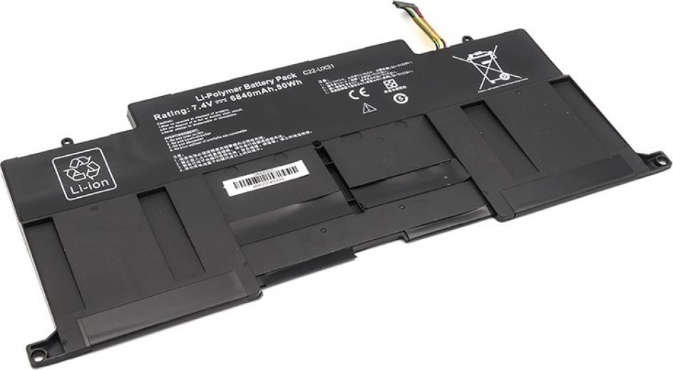 Акумулятор PowerPlant для  ASUS Zenbook UX31 (UX31E-RY010V) 7.4V 6840mAh (NB430550) - фото - інтернет-магазин електроніки та побутової техніки TTT
