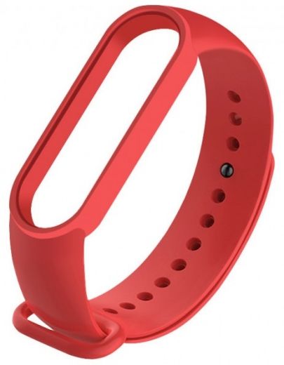 Ремешок для Xiaomi Mi Band 5 Red - фото - интернет-магазин электроники и бытовой техники TTT