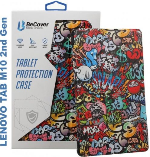 Обкладинка BeCover Smart Case для Lenovo Tab M10 TB-X306F HD (2nd Gen) (706113) Graffiti - фото Обкладинка BeCover Smart Case для Lenovo Tab M10 TB-X306F HD (2nd Gen) (706113) Graffiti - фото - інтернет-магазин електроніки та побутової техніки TTT