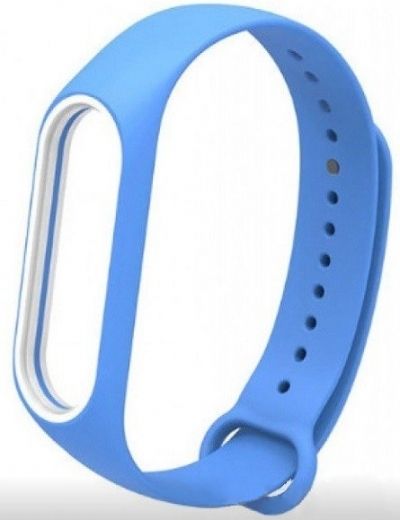 Ремешок для Xiaomi Mi Band 3/4 Sky blue/White - фото - интернет-магазин электроники и бытовой техники TTT