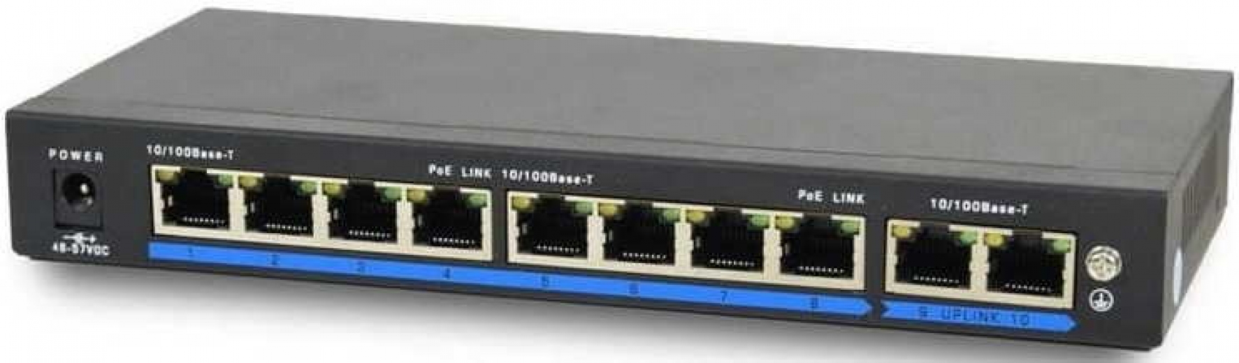 PoE комутатор ATIS PoE-1010-8P/250m/8L - фото - інтернет-магазин електроніки та побутової техніки TTT