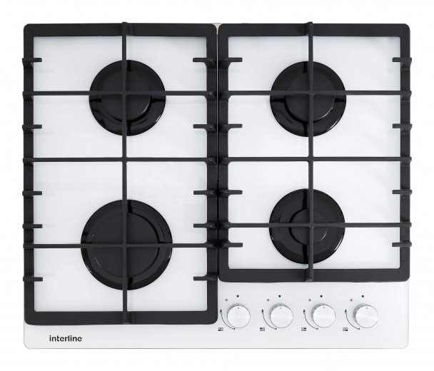 Варочная поверхность газовая Interline HGG 563 FGK WM - фото Варочная поверхность газовая Interline HGG 563 FGK WM - фото - интернет-магазин электроники и бытовой техники TTT