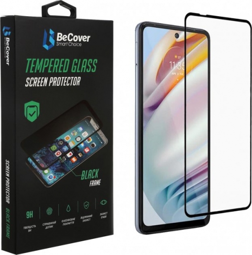Захисне скло BeCover для Motorola Moto G60 (706899) Black  - фото - інтернет-магазин електроніки та побутової техніки TTT