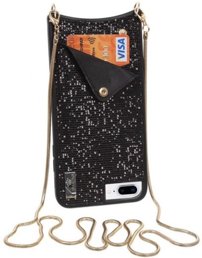 Чехол Glitter Wallet Becover для Apple iPhone 6 Plus/6s Plus/7 Plus/8 Plus (703609) Black - фото - интернет-магазин электроники и бытовой техники TTT