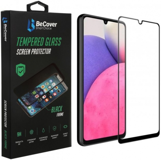 Захисне скло Becover для Samsung Galaxy A33 SM-A336 (707321) Black - фото - інтернет-магазин електроніки та побутової техніки TTT