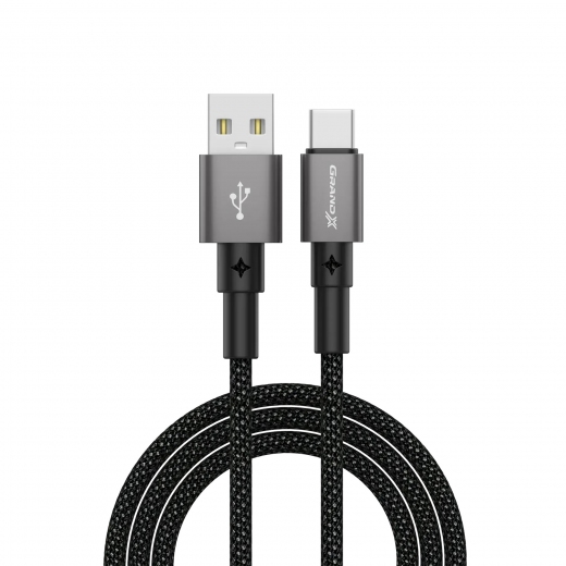 Кабель Grand-X USB-TypeC PC-08B 3A 1m Black - фото - інтернет-магазин електроніки та побутової техніки TTT