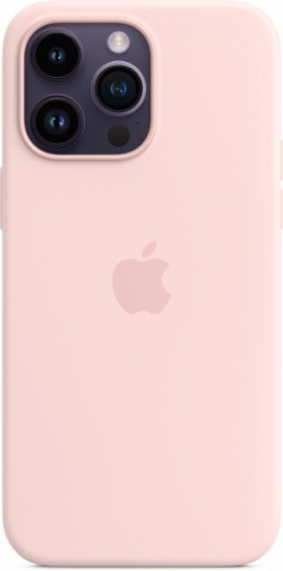 Панель Apple MagSafe Silicone Case для Apple iPhone 14 Pro Max (MPTT3RM/A) Chalk Pink - фото - интернет-магазин электроники и бытовой техники TTT