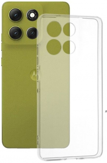Силиконовый чехол BeCover для Motorola Moto G86 (713769) Transparancy - фото - интернет-магазин электроники и бытовой техники TTT