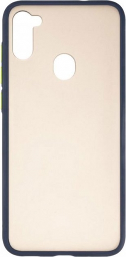 Панель Gelius Bumper Mat Case для Samsung Galaxy A11 (A115) (2099900810381) Blue - фото - интернет-магазин электроники и бытовой техники TTT